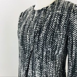 Cabi Herringbone Wool Blend Zippered Blazer Jacket